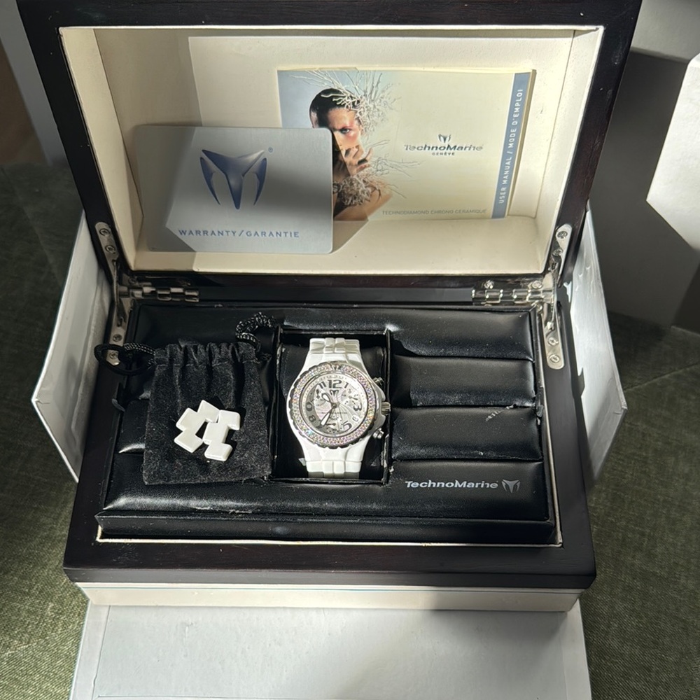 TechnoMarine Silver Watch with Box